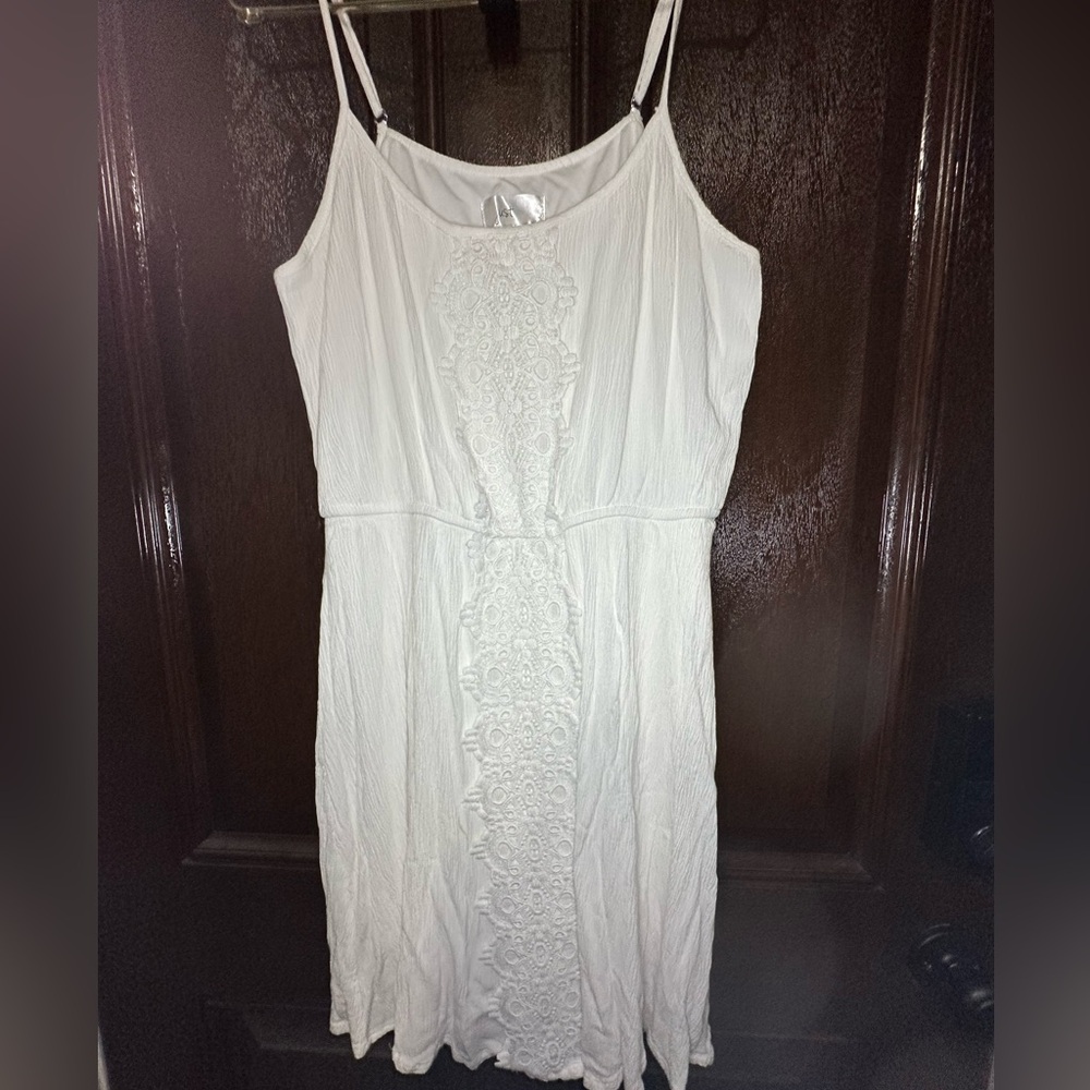Just Be White Lace Mini Dress